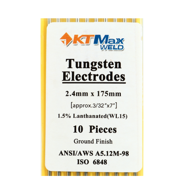 ลวดทังสเตนสีเขียว 1.6MM เครื่องเชื่อม เคที แม็กซ์ เวลด์ รุ่น WP (10PCS/1PAC) Pn.KT-M022-WP16 ##