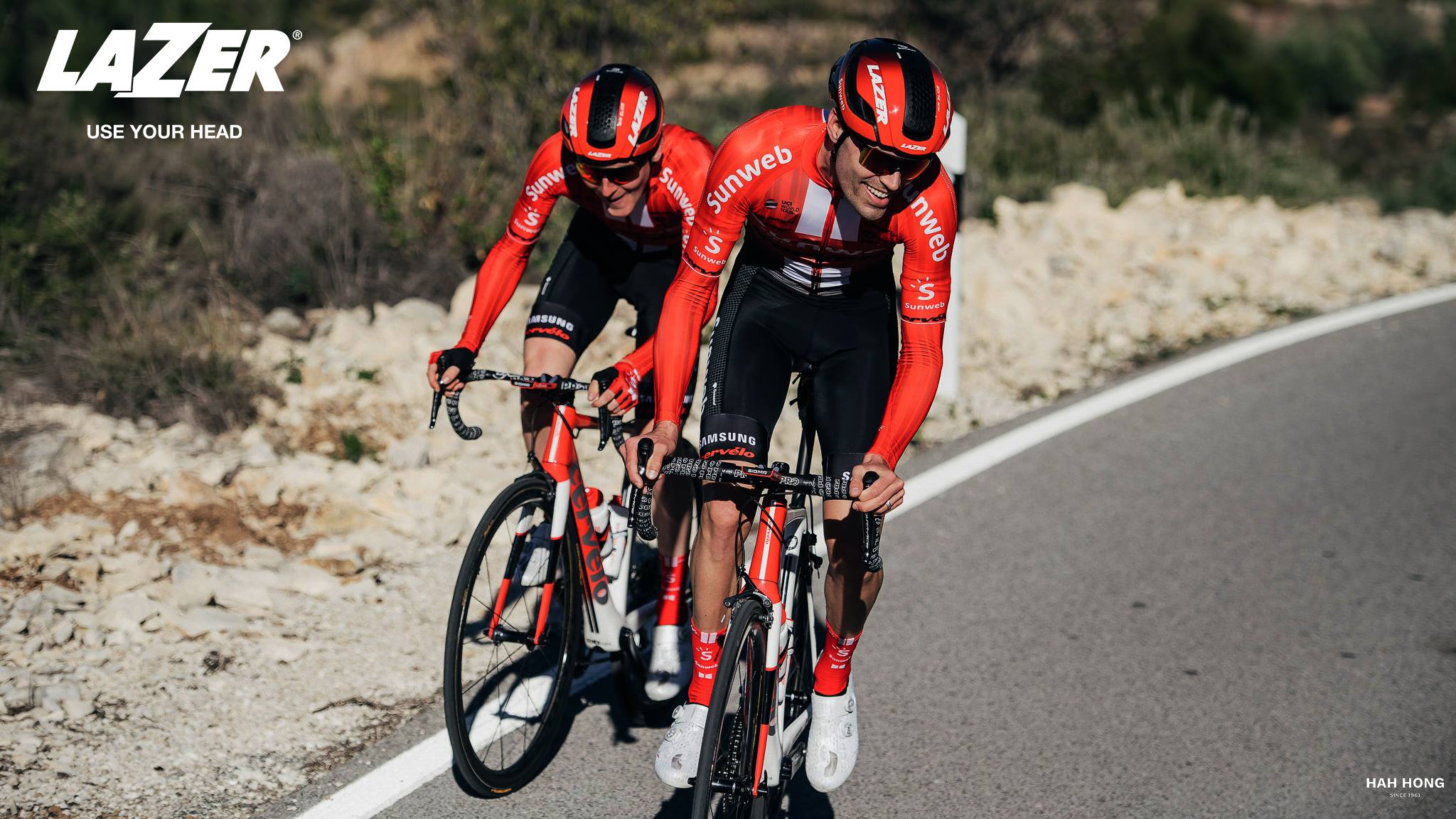 LAZER หมวก BULLET 2.0 ROAD HELMET, สีทีม SUNWEB, S, M, L ปี 2020