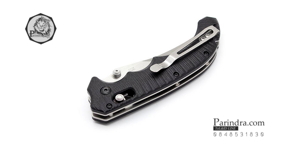 มีดพับ Ganzo รุ่น G712 ด้ามสี G10 ด้ามสีดำสนิท ใบสีเงิน ของแท้ 100%