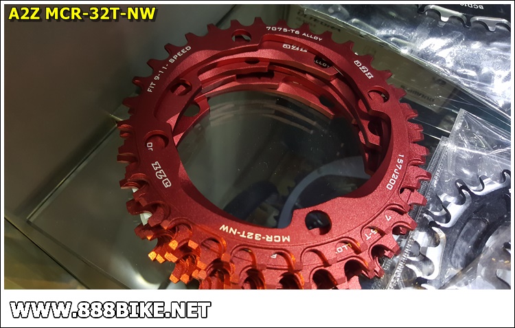 เฉพาะใบจาน A2Z 32T 1X NARROW / WIDE CHAINRING,11speed, 157J200, 104 BCD