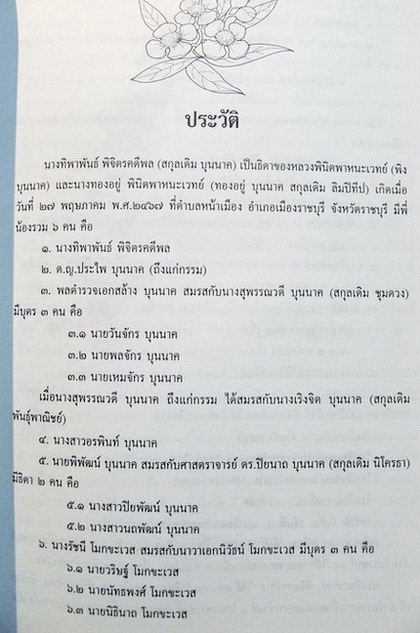 อนุสรณ์ในงานพระราชทานเพลิงศพ นางทิพาพันธ์ พิจิตรคดีพล ( บุนนาค )