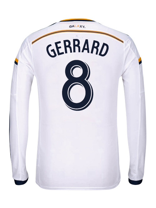 เสื้อแอลเอแกแล็กซี่ รุ่นพิเศษ LA Galaxy Steven Gerrard Authentic Primary Long Sleeve Jersey แขนยาว ของแท้ 100%