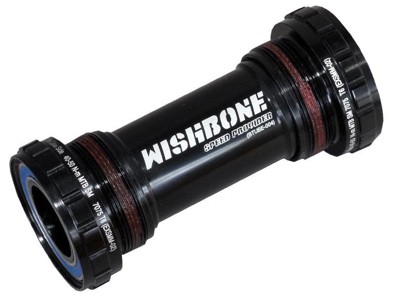 กะโหลกเกลียว WISHBONE BSA73GXP, 1.37X24T 73MM, EXSMM-02 สีแดง