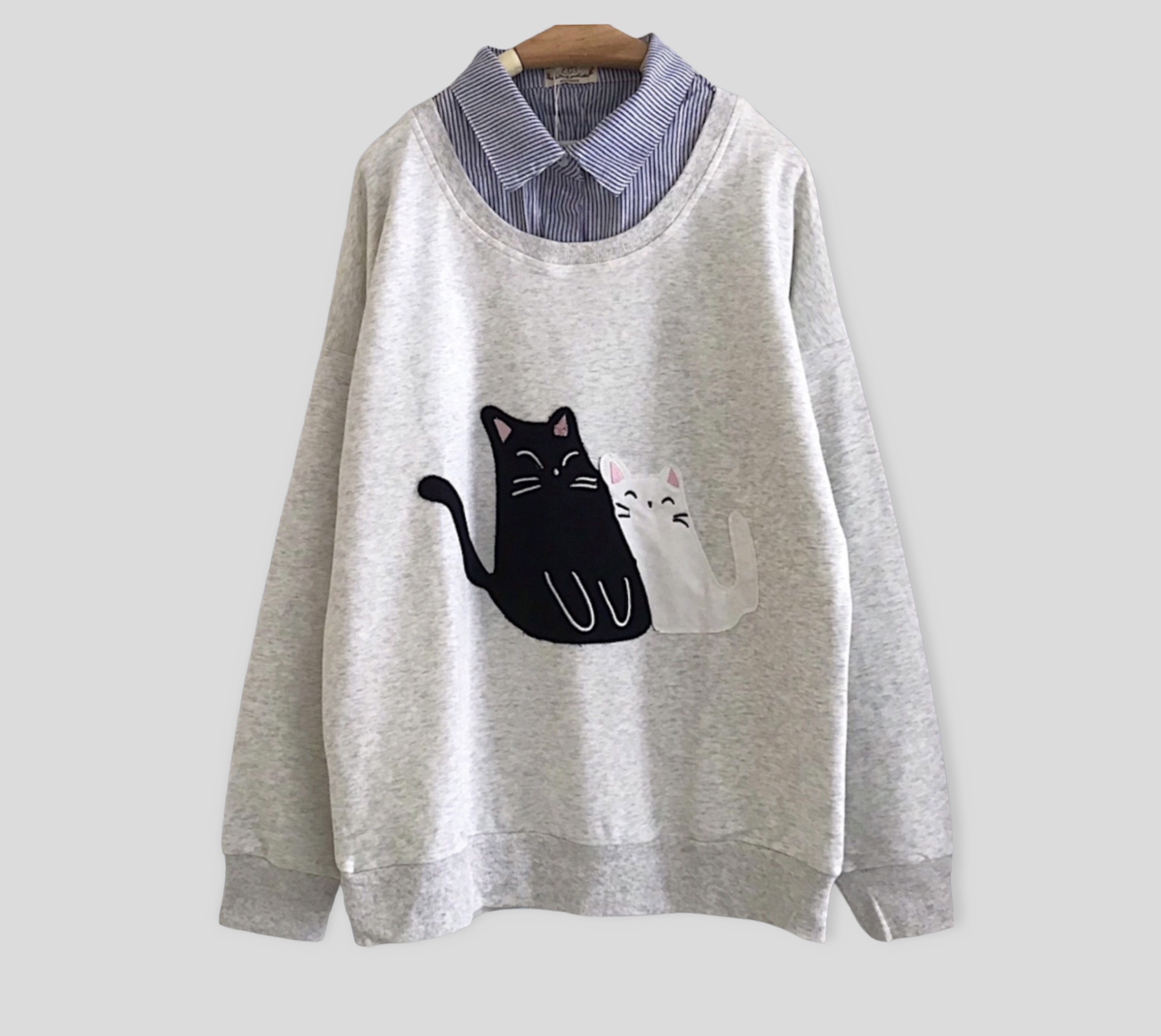 เสื้อยืดแต่งปกเชิ้ต