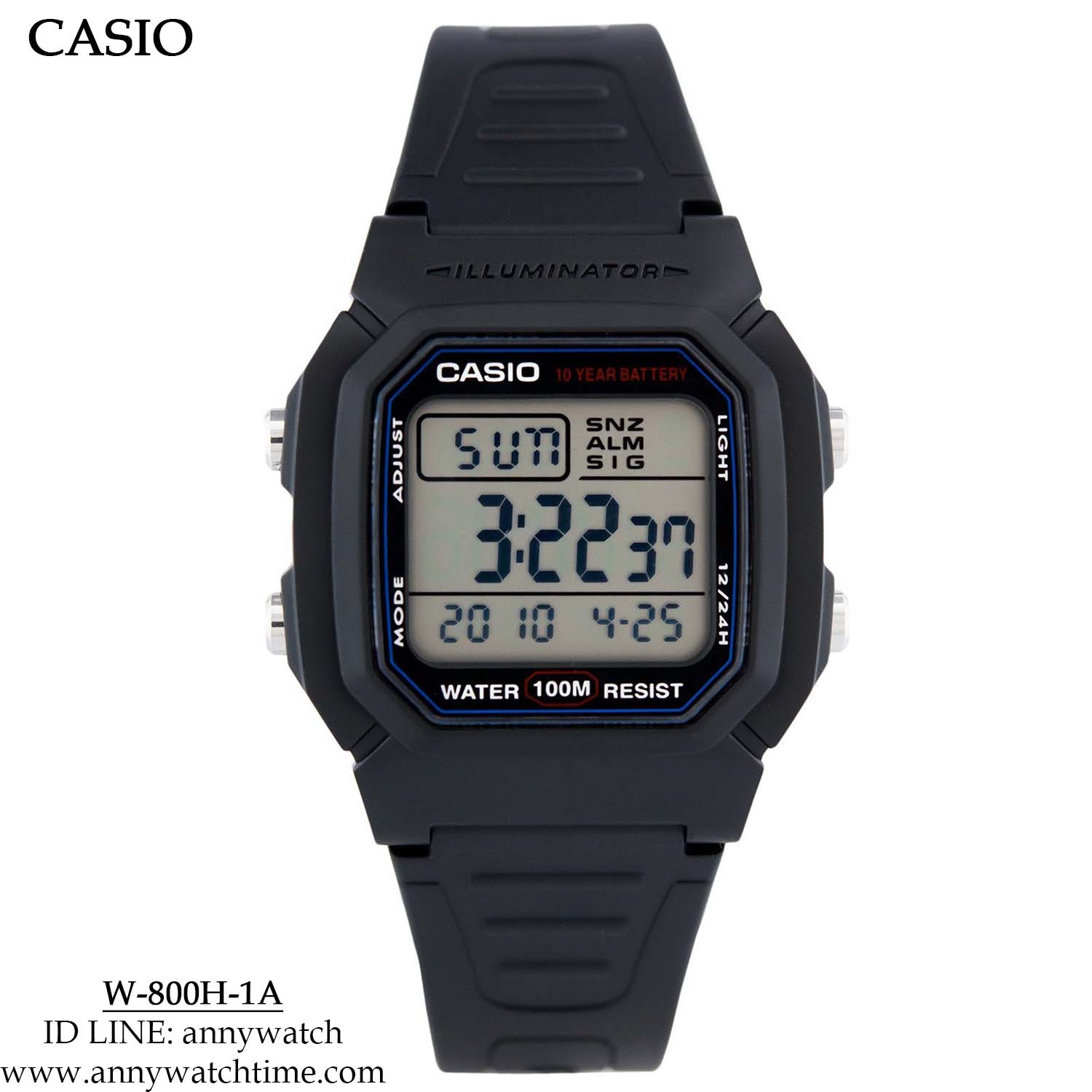CASIO W-800H-1A