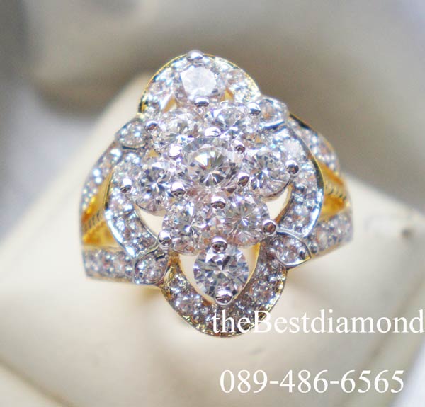 BR623+++แหวนข้าวหลามตัด+++สุดสวย Modern ดูดีมากๆๆ เพชรก็วิบๆ แบบจากร้านจิว เลยค่ะ ดูหรู มีรสนิยมมากๆๆ.ใส่แล้วเต็มนิ้วสวยมากๆๆ ไฮโซมากๆ