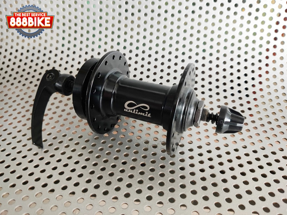 ดุมดิสเสือภูเขา UNLIMIT Sealed bearing หน้า/หลัง โม่อลูฯ สีดำ 32H (ราคาต่อ 1ดุม)