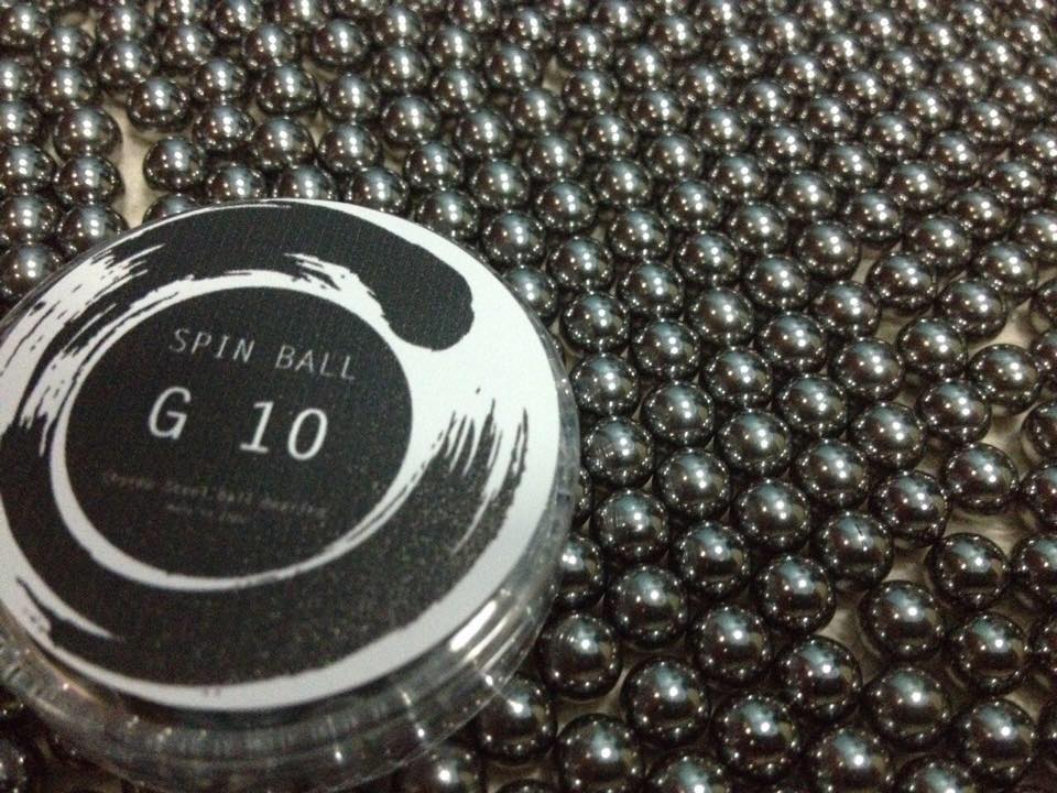 เม็ดลูกปืน Spin Ball G10 (ชุดหน้า-หลัง) สำหรับอัปเกรดล้อจักรยานลูกปืนเรียงเม็ด