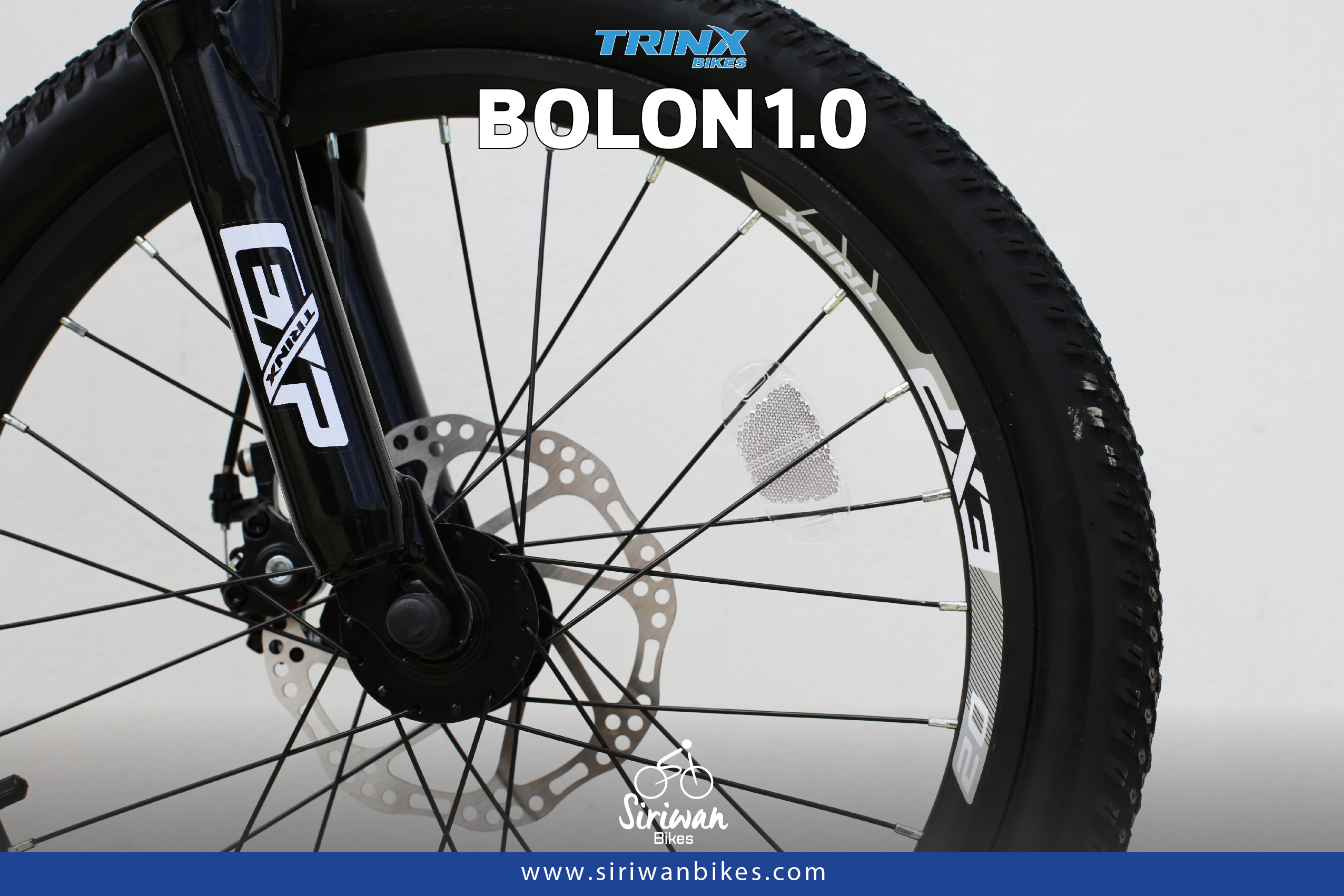 จักรยานเสือภูเขาเด็ก TRINX BOLON20-1.0 20นิ้ว เกียร์ SHIMANO 7สปีด เฟรมแม็กนีเซียม อัลลอย Alloy Mechanical Disc NEW 2023