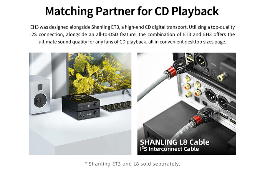 Shanling EH3 DAC/AMP ตั้งโต๊ะ รองรับ MQA, Dual Hi-Res ประกันศูนย์ไทย