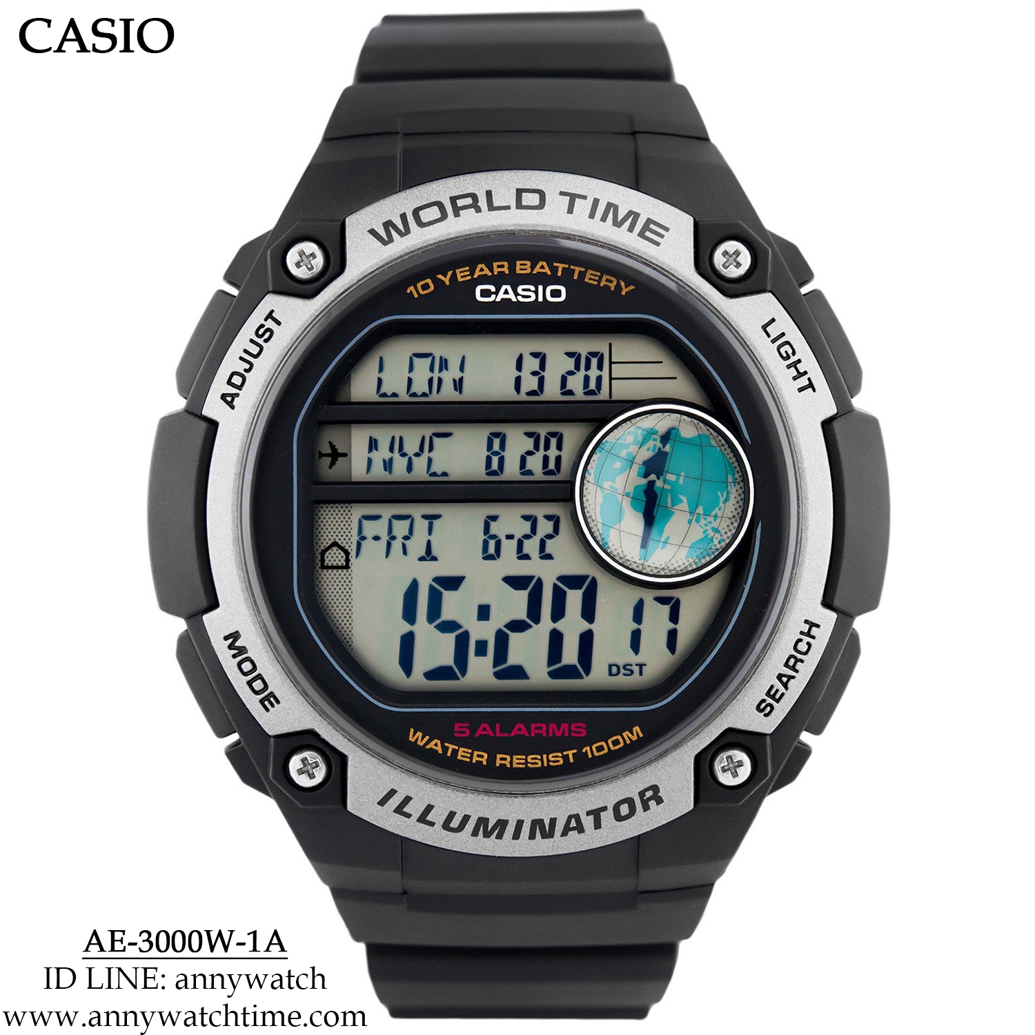 CASIO AE-3000W-1A