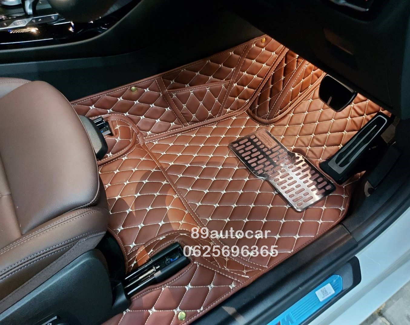 พรมรถยนต์ BMW X3 Xdrive 20d ปี 2022 ปูพรม6D สีกาแฟ เต็มคัน