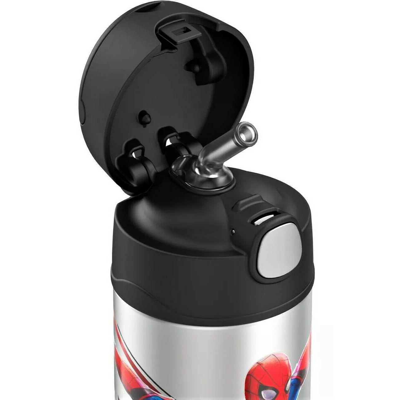 กระติกน้ำเก็บความเย็น Thermos Spider-Man 12oz FUNtainer Water Bottle with Bail Handle - Black