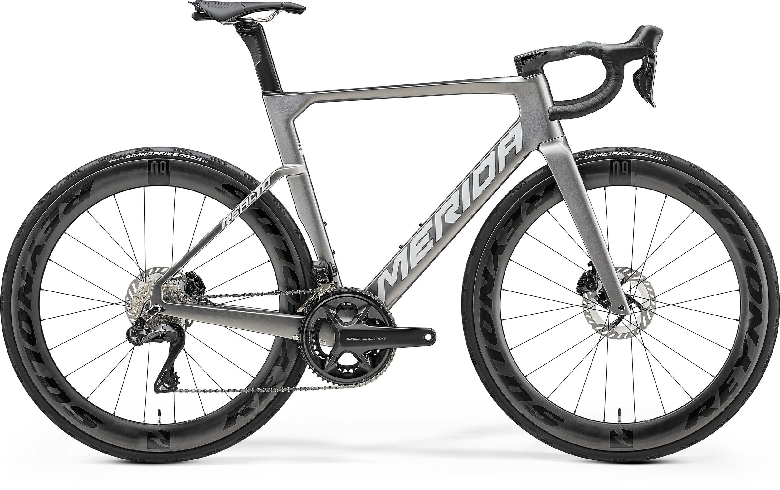 จักรยานเสือหมอบ MERIDA REACTO 8000 DISC ชุดเกียร์ ULTEGRA DI2 DISC 22 สปีด MERIDA ROAD 2025