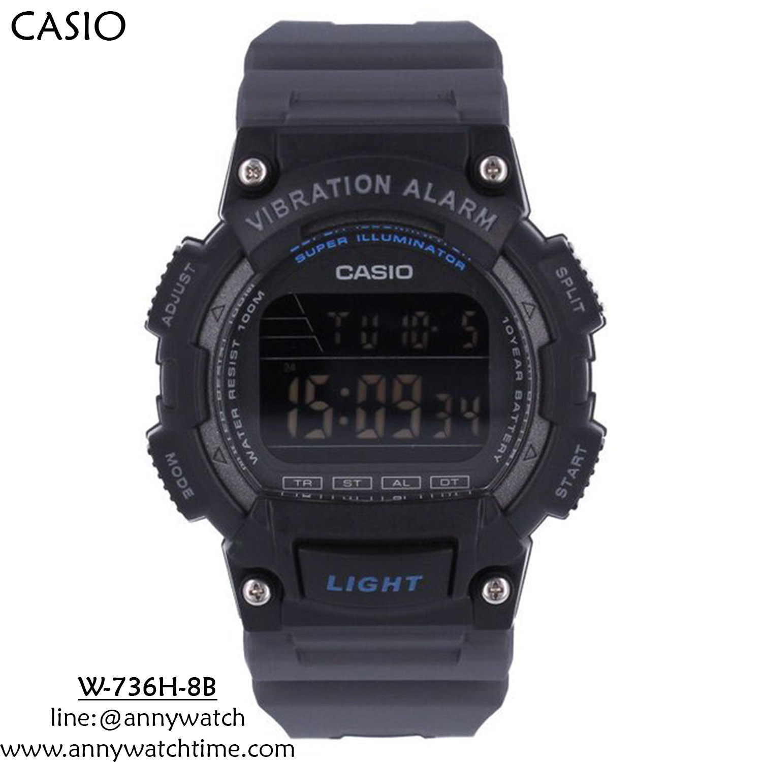 CASIO W-736H-8B