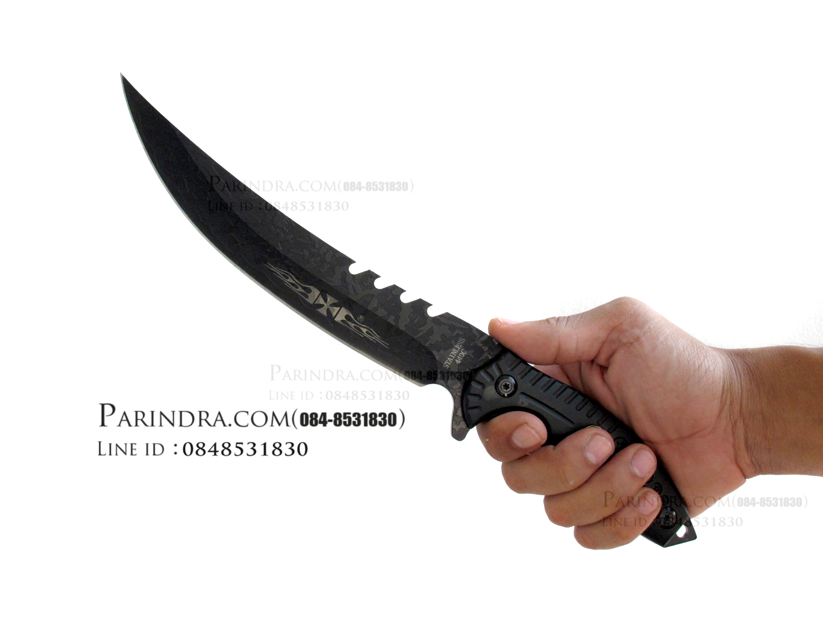 มีดใบตาย Columbia โค้ง รุ่น Constantine กัดลายสวยมากครับ