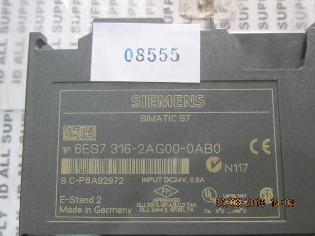 PLC “ SIEMENS ” รุ่น 6ES7 316-2AG00-0AB0