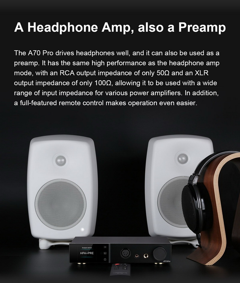 Topping A70 PRO Headphone Amplifier ตั้งโต๊ะ กำลังขับสูง ประกันศูนย์ไทย