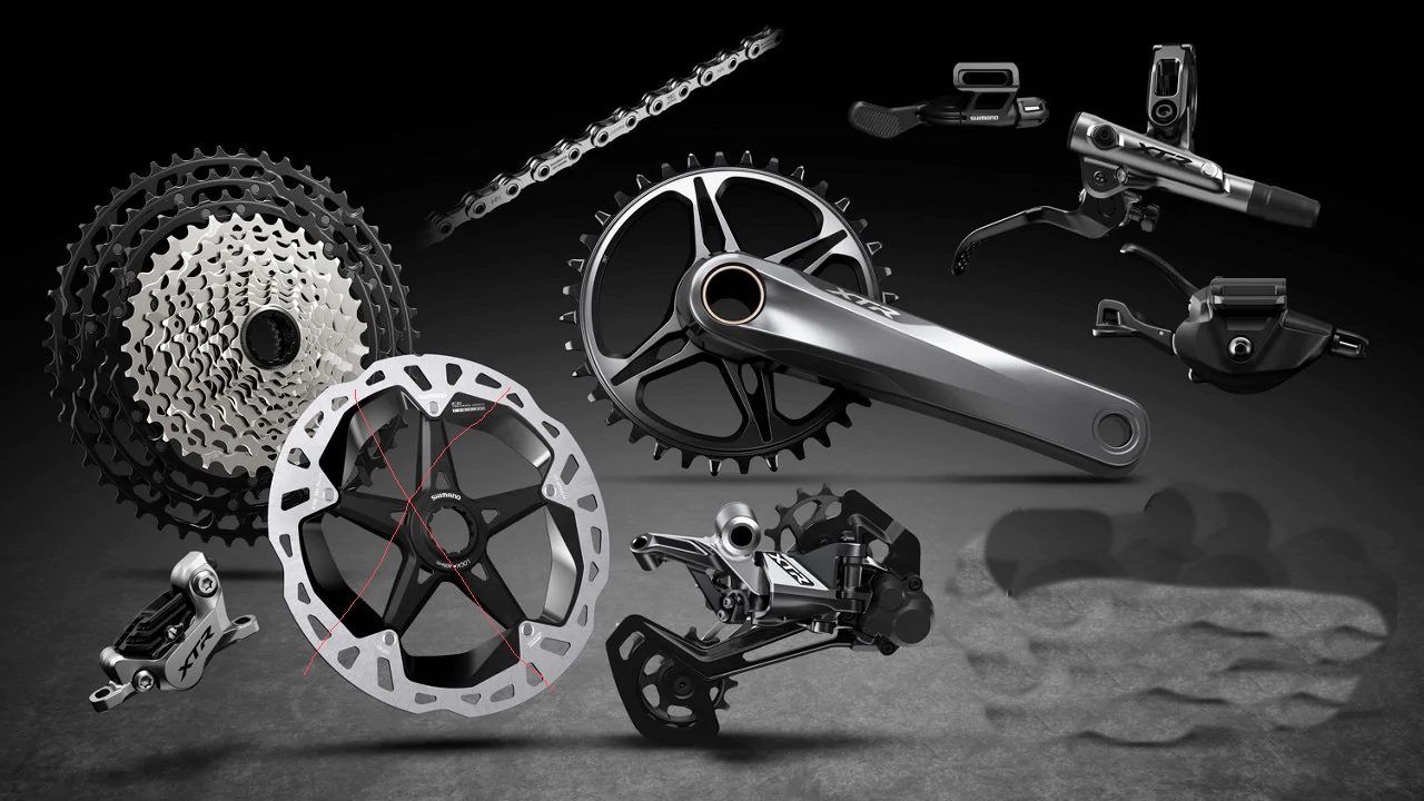 ชุดเกียร์ SHIMANO XTR GROUPSET 12 สปีด, 1*12 XTR M9100 รวมดิสเบรค ไม่รวมใบดิส