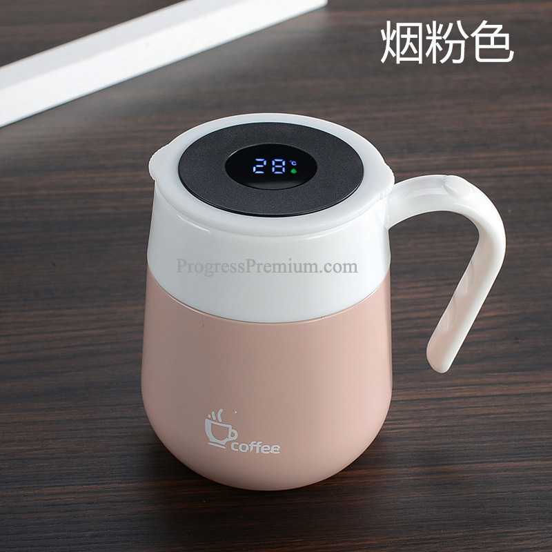 แก้วสแตนเลสหูจับ จอแสดงอุณภูมิ 460 ml