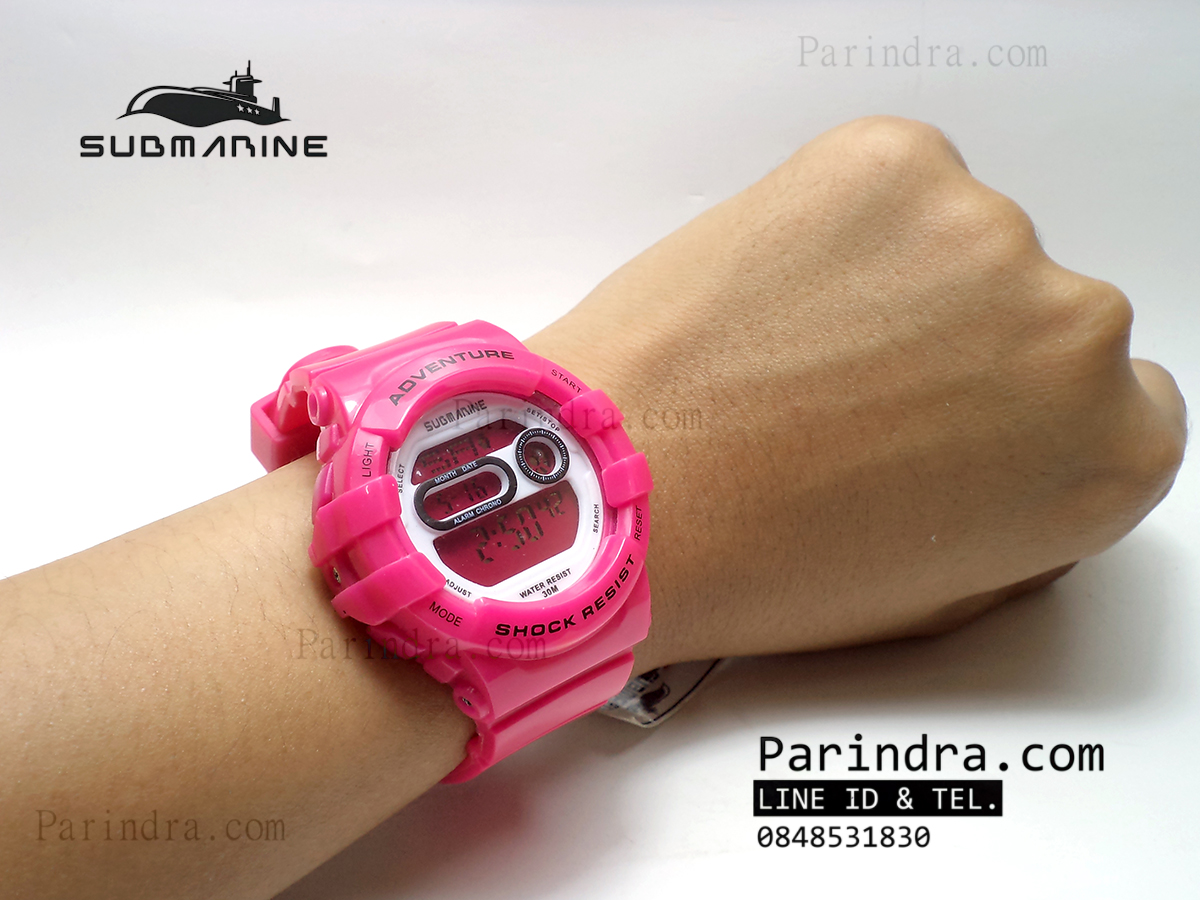 นาฬิกา US submarine TP1312M สีชมพูบานเย็น