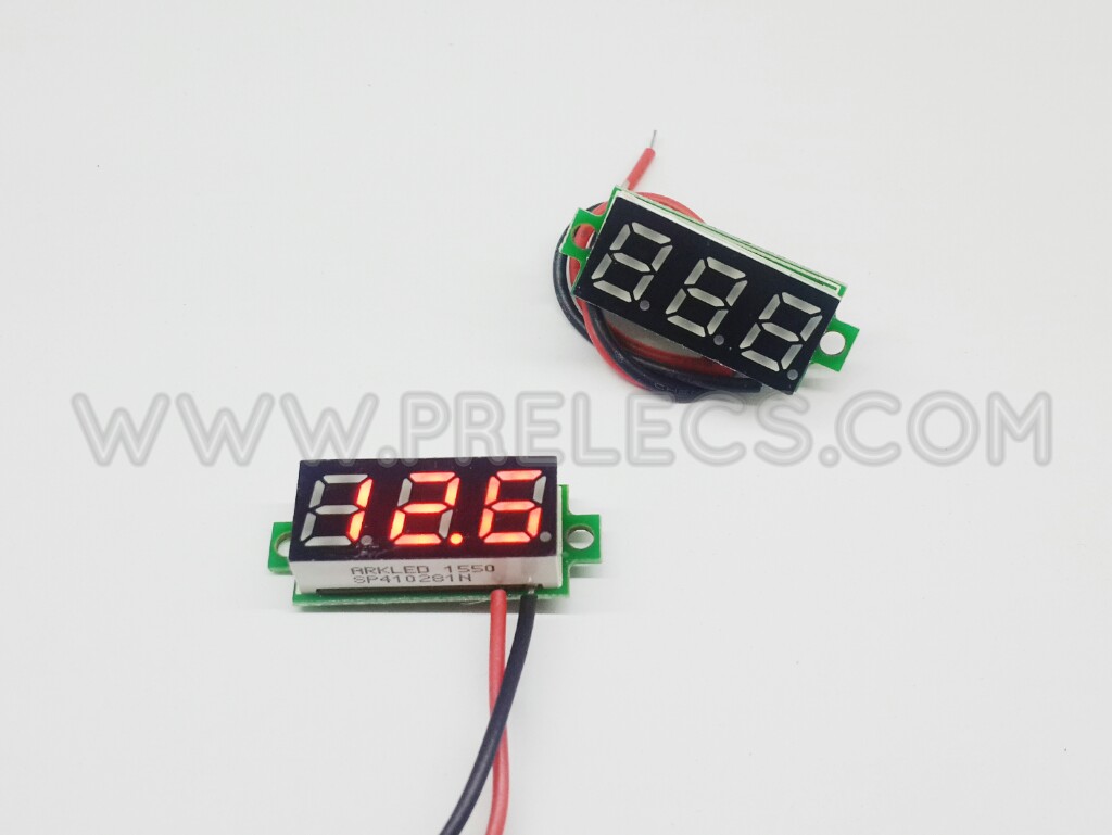 Voltmeter 0.28นิ้ว สีแดง