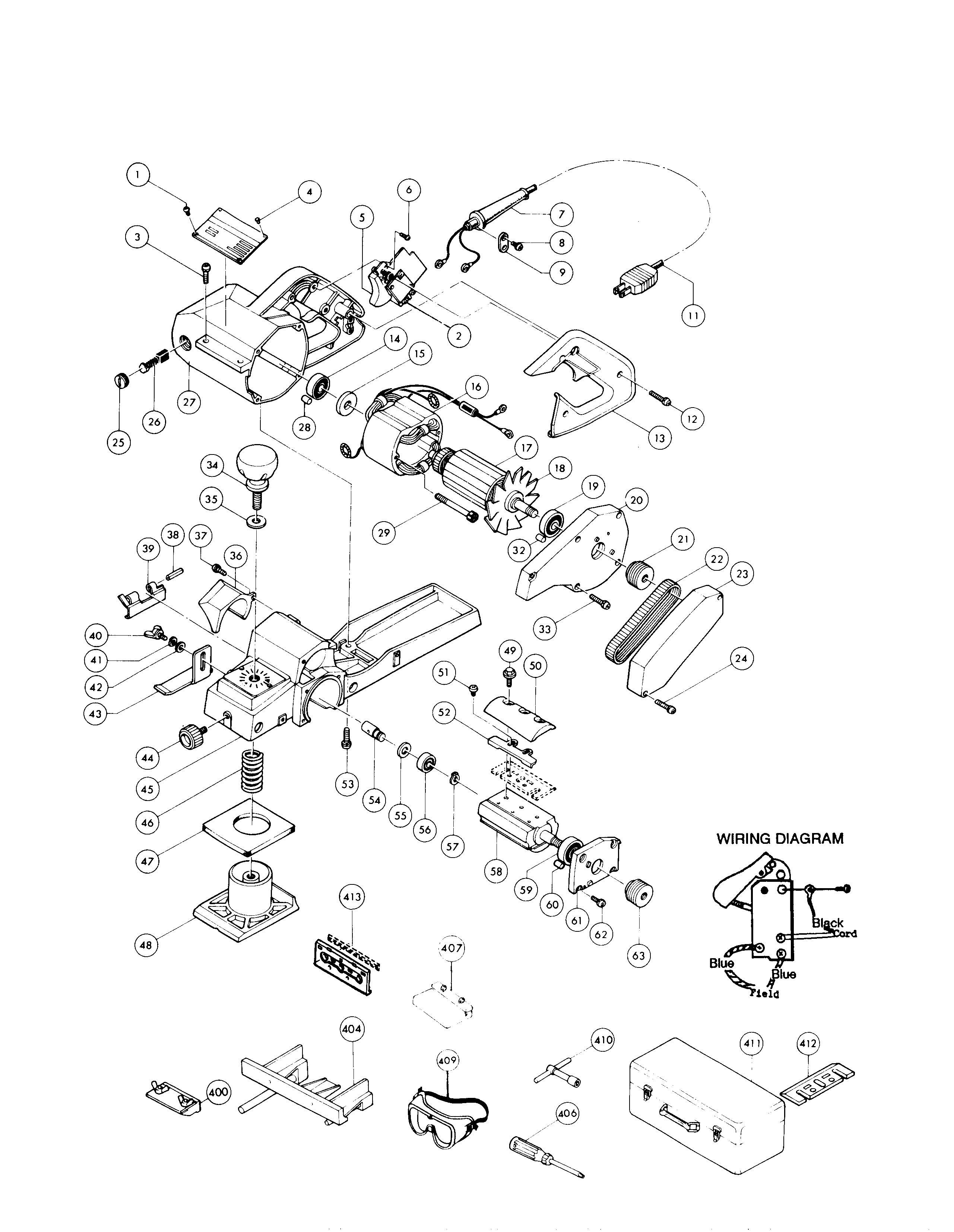 1100 เครื่องกบไสไม้ไฟฟ้า Makita Spare Parts