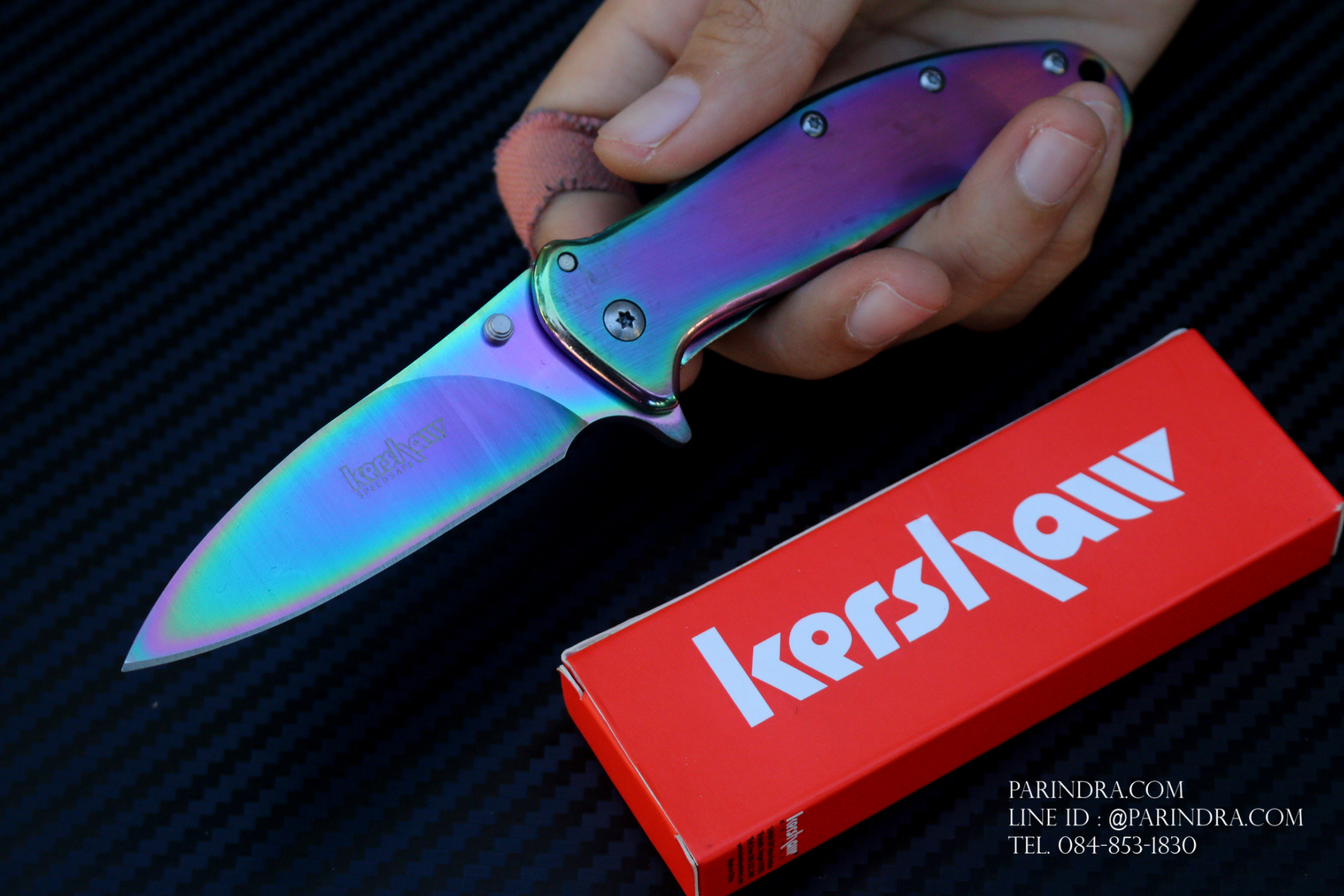 มีดพับขนาดเล็ก Kershaw Rainbow โลหะทั้งชิ้น (OEM)