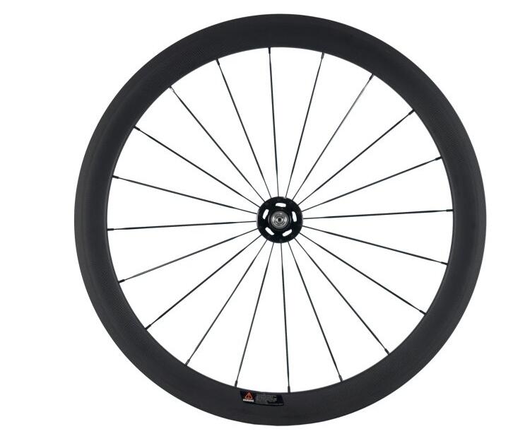 ล้อฟิกเกียร์ ล้อจักรยานแทร็ก ล้อคาร์บอน WINGS SPORT Carbon track BIKE Carbon Single Speed Bike Wheelset Clincher/TUBULAR Track Bike Rim with Matte Finish 38-88mm.
