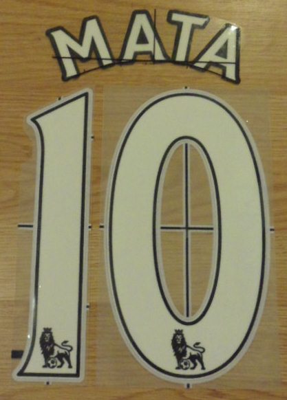 ชุดชื่อและเบอร์ติดเสื้อฟุตบอล #10 มาตา สโมสรเชลซี (ชุดเหย้า EPL 2011/13) PLAYER SIZE ใหม่ / #10 MATA CHELSEA Football Club (Home EPL 2011/13) PLAYER SIZE Name and Number Set NEW