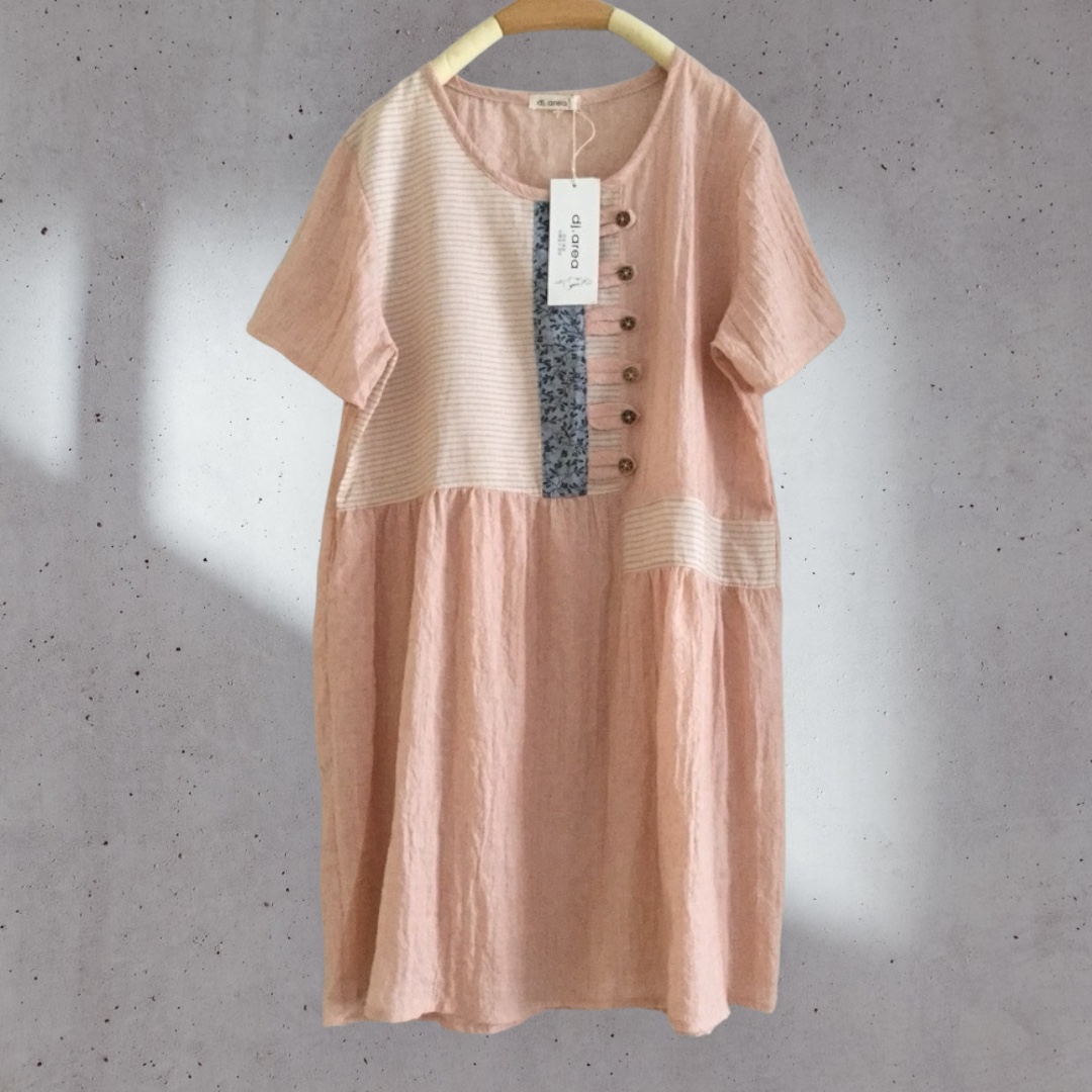 เสื้อผ้าฝ้ายนุ่มแต่งผ้าต่อลาย