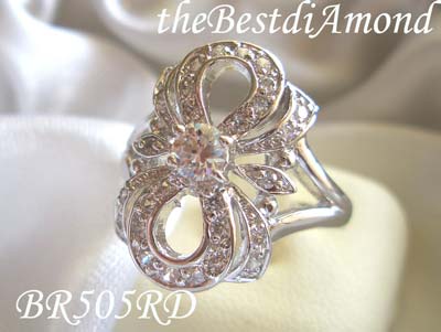 แหวนรูปโบว์ งานสวยมาก หรูหราสุดๆ ขอแนะนำค่ะ สวยมากๆๆๆ ใส่แล้วเต็มนิ้ว งานละเอียดมากๆๆๆ BR505RD