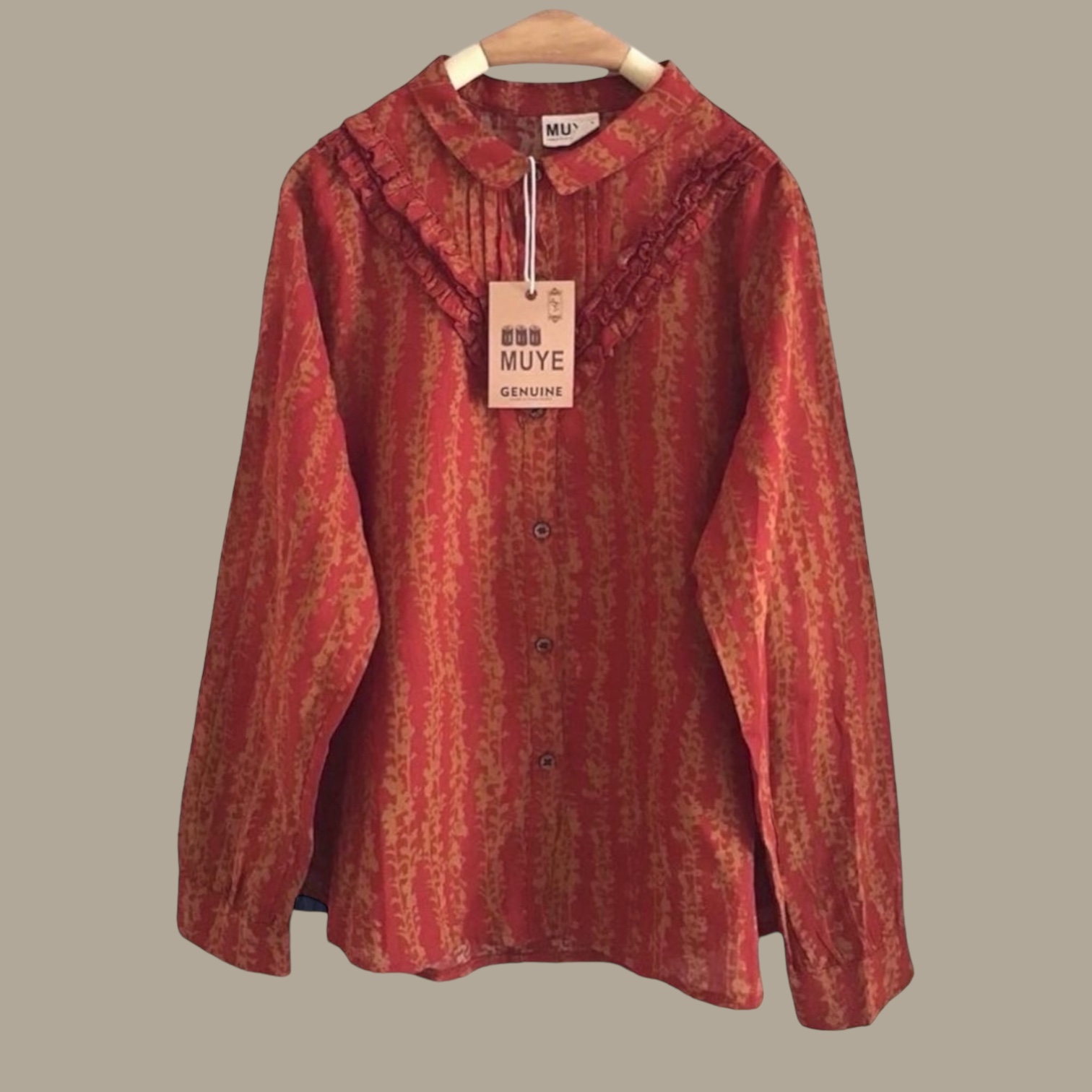 เสื้อผ้าฝ้ายแต่งระบาย muye