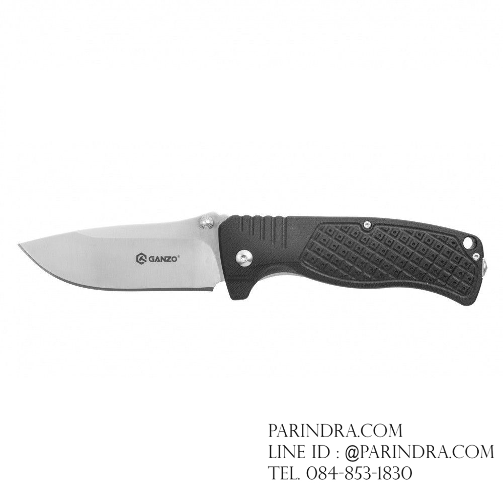 มีดพับ Ganzo กานโซ่ รุ่น G722 BK สีดำสนิท หนาถึก แข็งแกร่ง ของแท้ 100%