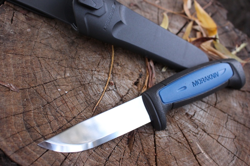 มีดใบตาย MoraKniv Pro S Stainless Steel Blade Sweden ด้ามสีฟ้า ของแท้ 100%