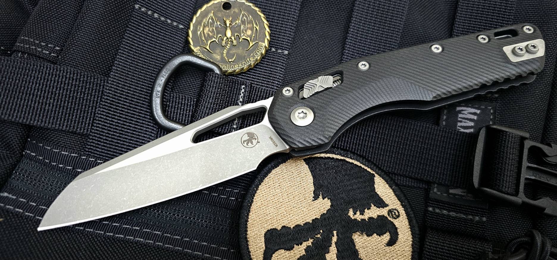 Microtech MSI S/E - Fluted Black G-10 - Stonewashed Blade