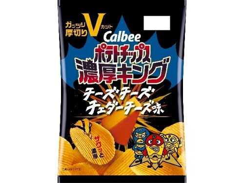โปเตโต้ชิปส์ รสชีสเชดด้า Calbee Cheese V-Cut 55g