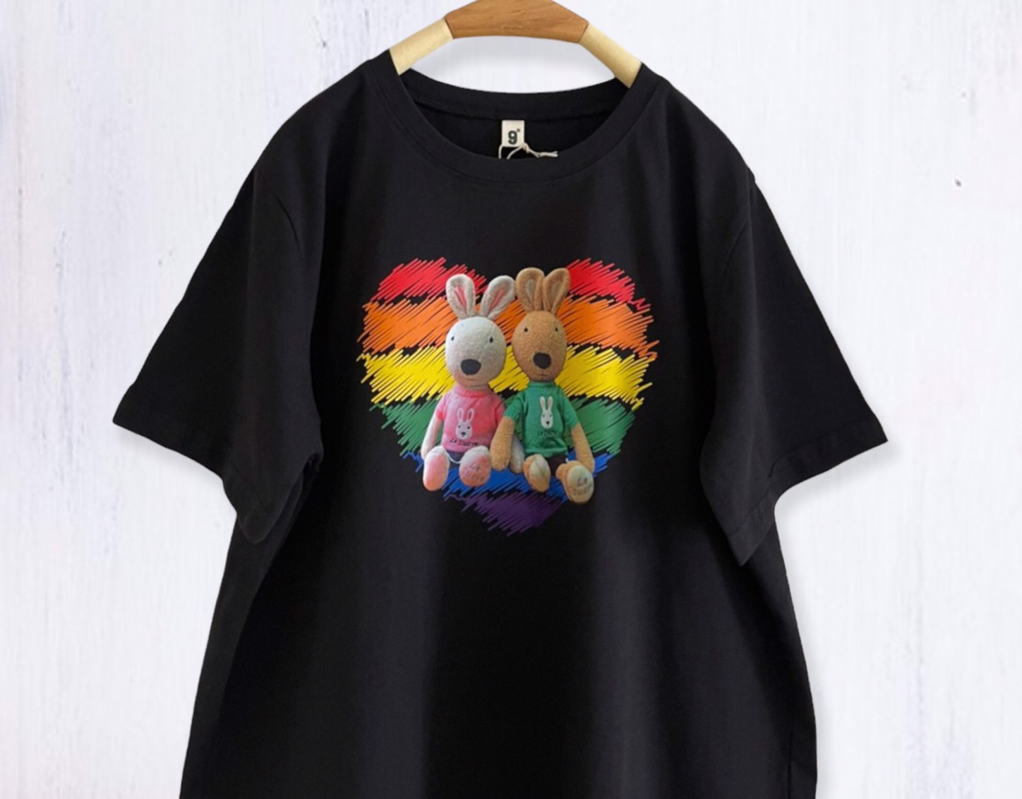 เสื้อยืดสกรีนลายหัวใจ~หมี 9am