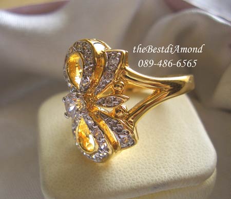 แหวนรูปโบว์ งานสวยมาก หรูหราสุดๆ ขอแนะนำค่ะ สวยมากๆๆๆ ใส่แล้วเต็มนิ้ว งานละเอียดมากๆๆๆ BR505