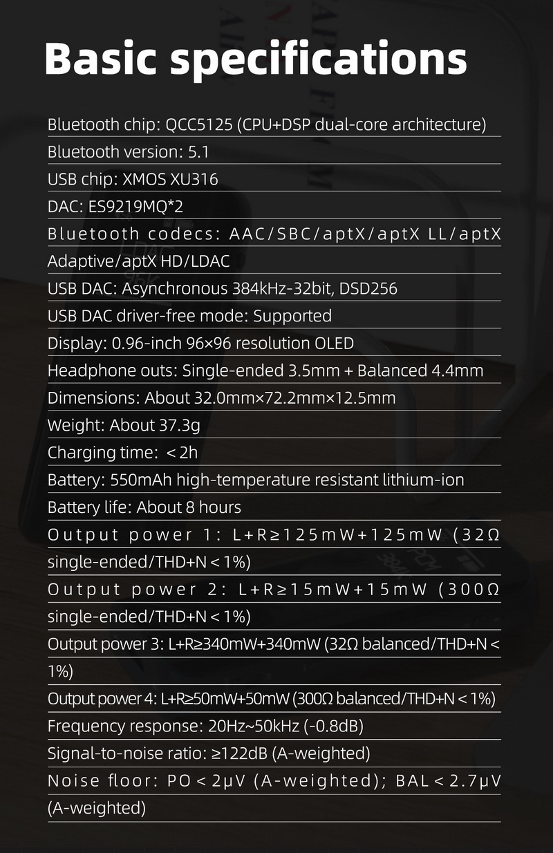 FiiO BTR15 DAC AMP ไร้สาย รองรับ MQA , USB Dac , Hires , Hires Wireless ประกันศูนย์ไทย