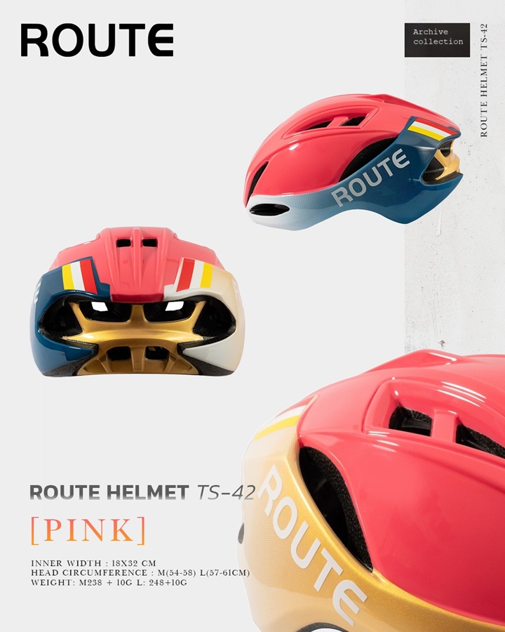หมวกจักรยาน ROUTE HELMET รุ่น TS-42 Asian Fit
