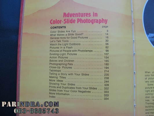 หนังสือไอเดียถ่ายภาพของ Kodak : Adventures in Color-Slide Photography