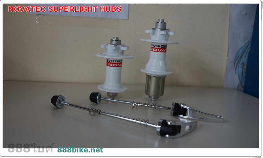 ดุมเสือภูเขา "NOVATEC" ดุมดิส หน้า/หลัง SuperLight FHD711/RHD712, 6 รู, 32H,