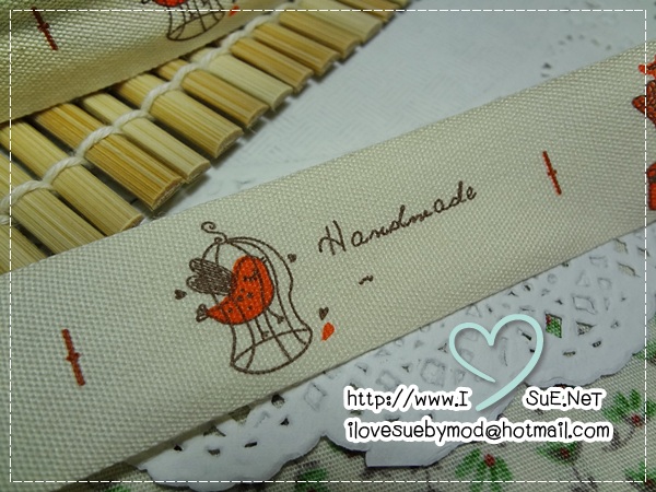 ป้ายผ้า Zakka ญี่ปุ่น ลาย Handmade House 1 เมตร 16 บล็อก