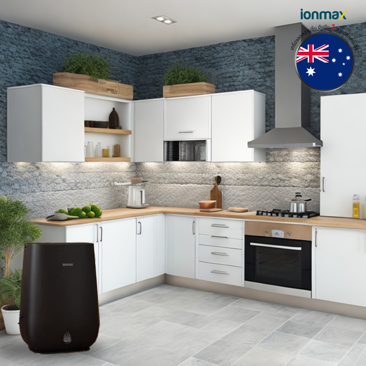 เครื่องลดความชื้น Ionmax รุ่น ION630 Vienne ดูดความชื้น 42 ตร.ม.