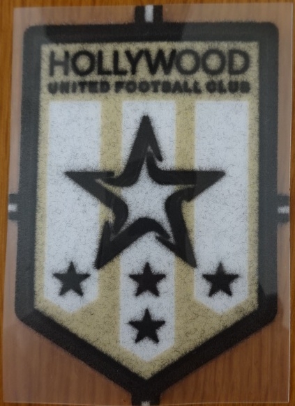 อาร์มสัญลักษณ์ ฟุตบอล สโมสรฮอลลีวูด ยูไนเต็ด - ตราสโมสร HUFC ใหม่ / HOLLYWOOD UNITED Football Club Patch/Badge - HUFC Logo NEW
