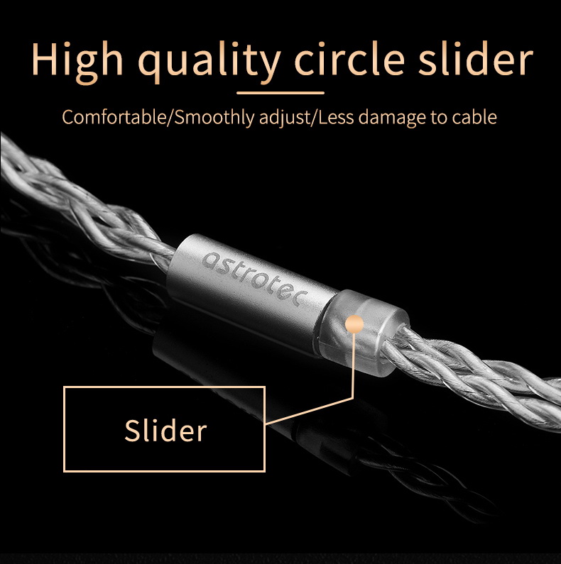 ขาย Astrotec ATC2 สายอัพเกรดหูฟัง OFC 72 แกน ชุบเงิน ขั้ว MMCX