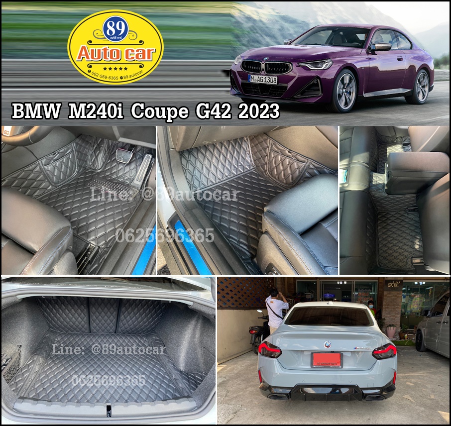 BMW M240i Coupe G42 2023 สีดำด้ายดำ เต็มคัน