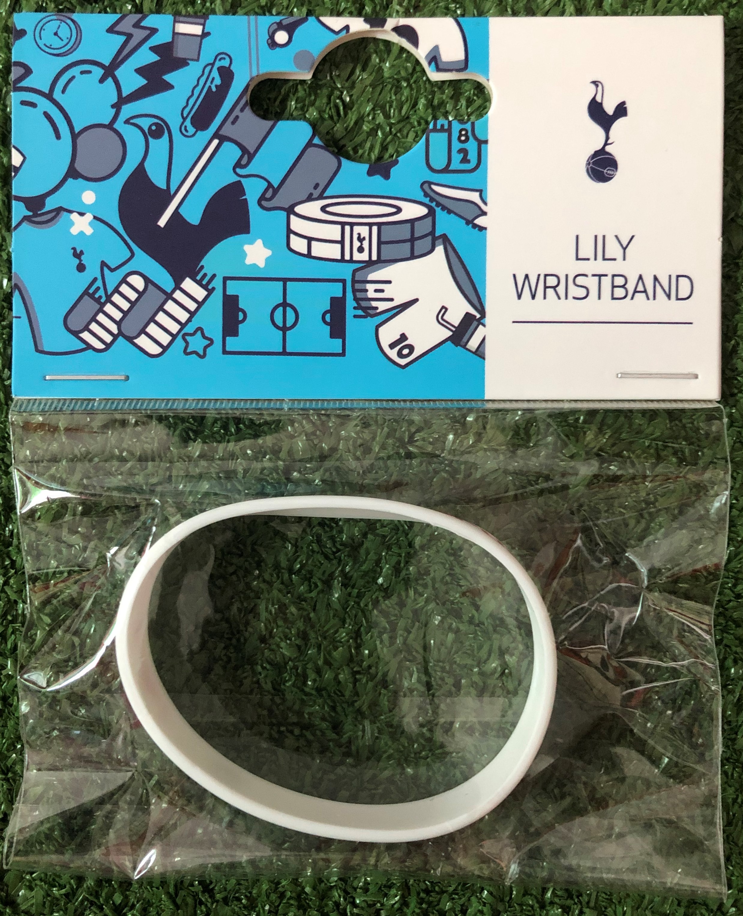 สายรัดข้อมือซิลิโคนฟุตบอล สโมสรท็อตแน่ม ฮ็อทสเปอร์ - LILY ใหม่ / TOTTENHAM HOTSPUR Football Club Silicone Wristband - LILY NEW