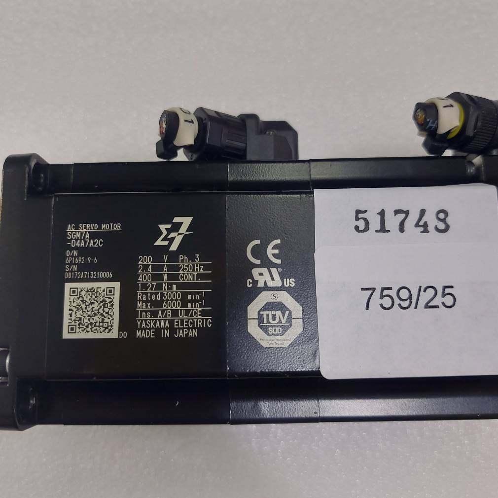 SGM7A-04A7A2C SERVO MOTOR " YASKAWA "